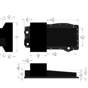 godzilla oil pan dimensions